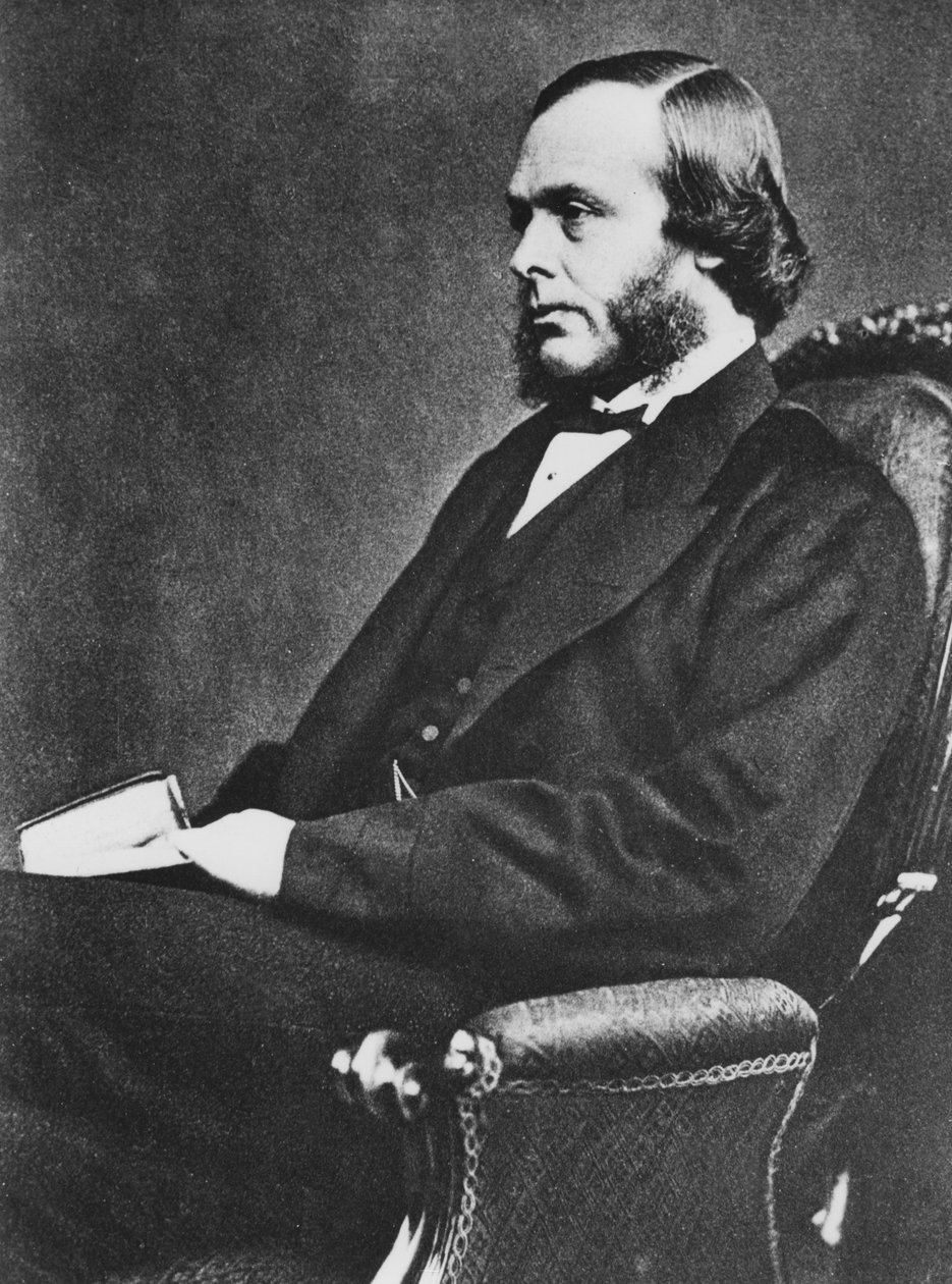 Joseph Lister, İngiliz cerrah ve antiseptik cerrahinin öncüsü, c1867 by Unbekannt