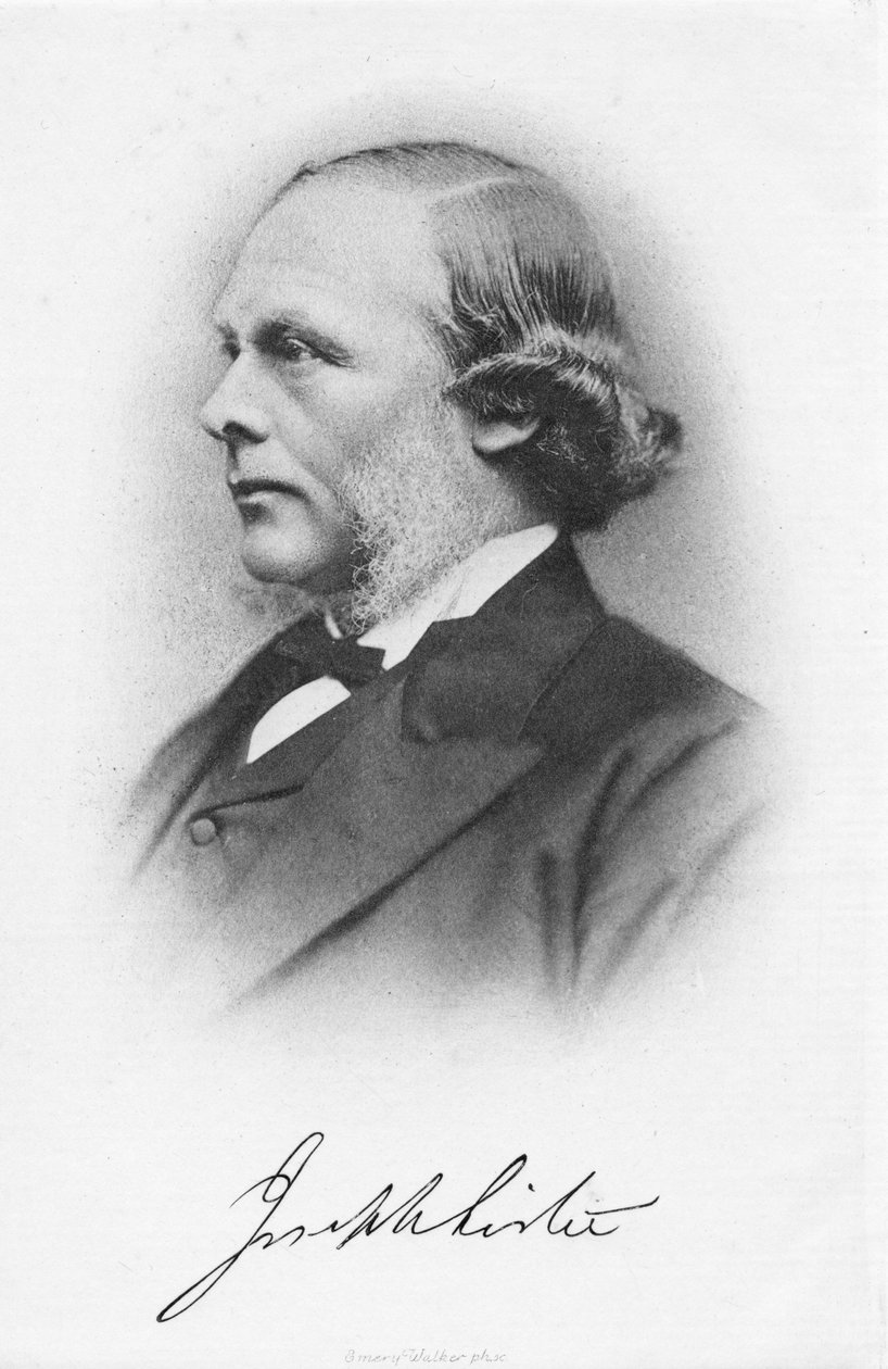 Joseph Lister, İngiliz cerrah ve antiseptik cerrahinin öncüsü, c1877 by Unbekannt