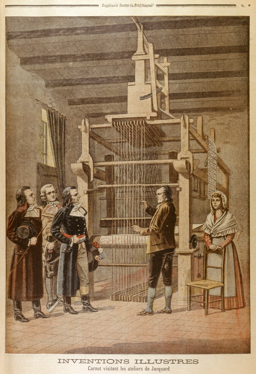 Joseph Marie Jacquard, dokuma tezgâhını Lazare Carnot