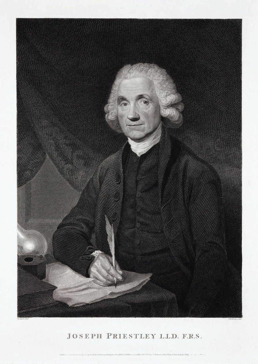 Joseph Priestley, İngiliz-Amerikalı ilahiyatçı ve kimyager by Unbekannt