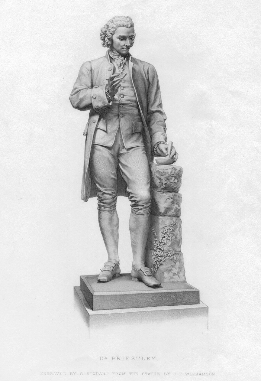 Joseph Priestley, İngiliz kimyager ve Presbiteryen bakanı, 19. yüzyıl by Unbekannt