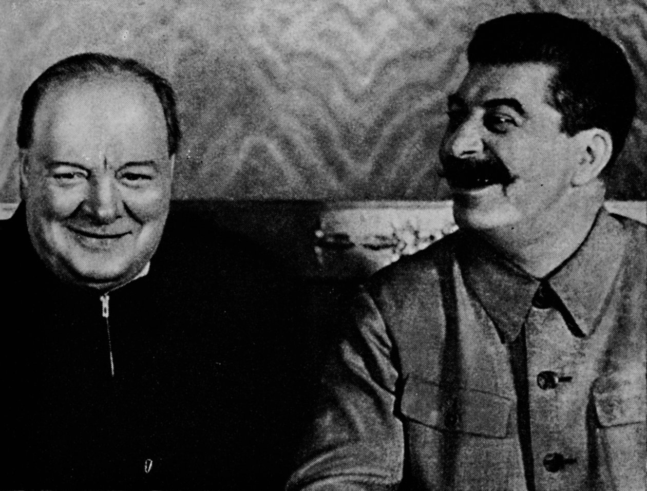 Joseph Stalin ve Bay Churchill 1942, 1945. by Unbekannt