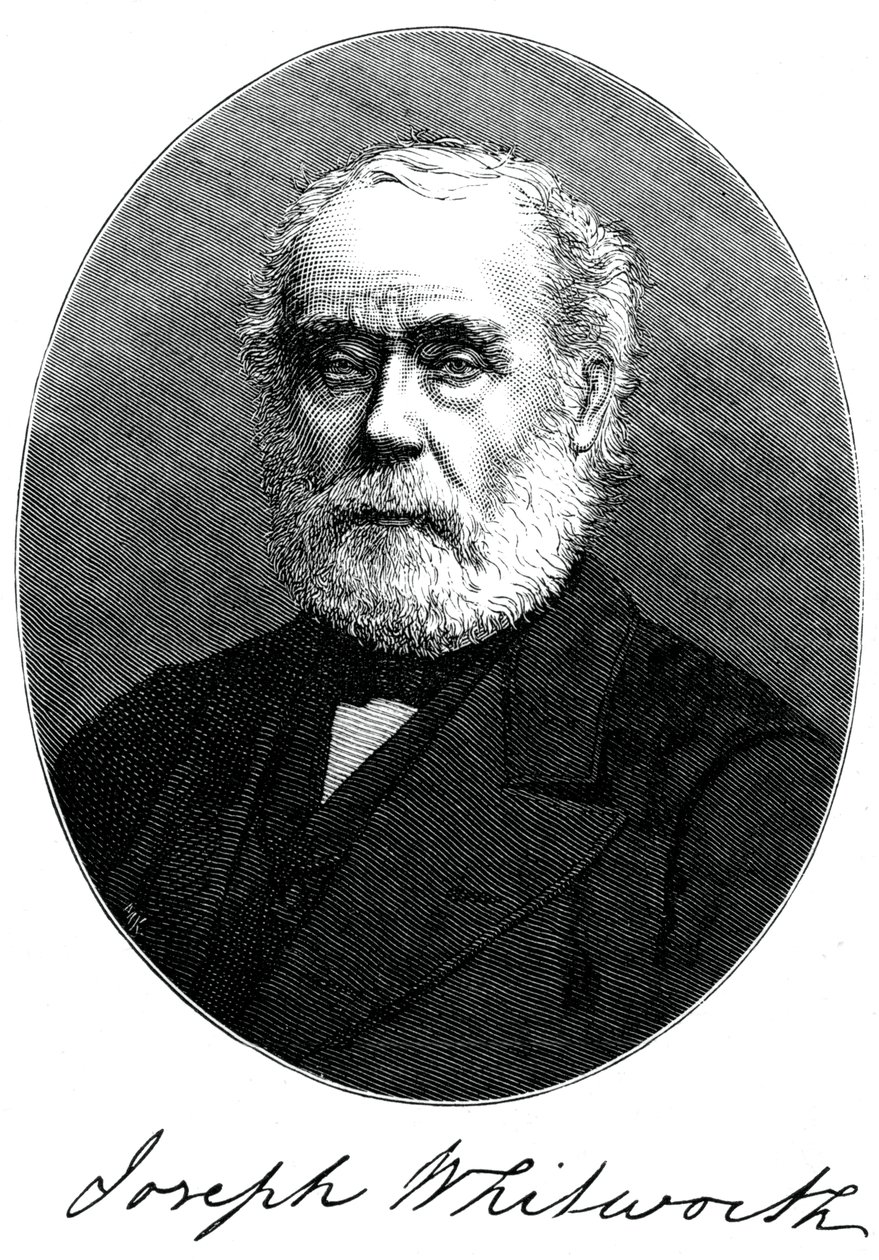 Joseph Whitworth, İngiliz mühendis, girişimci ve mucit, c1880 by Unbekannt