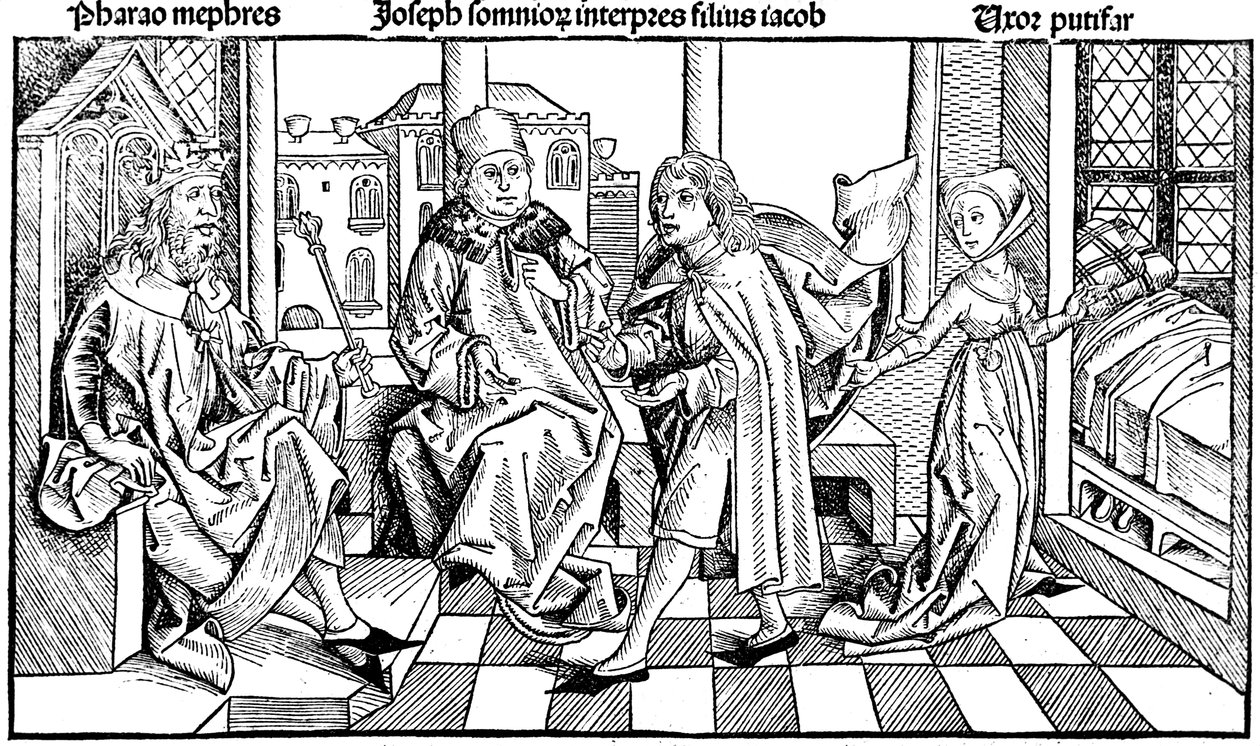 Joseph, Firavunların rüyasını yorumluyor, 1493 by Unbekannt