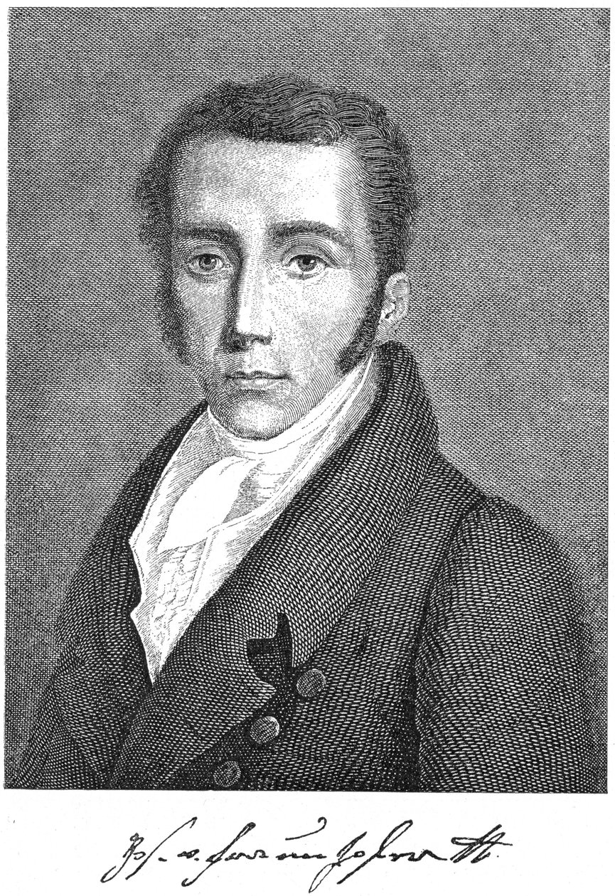 Joseph von Fraunhofer, Alman fizikçi, c1895 by Unbekannt