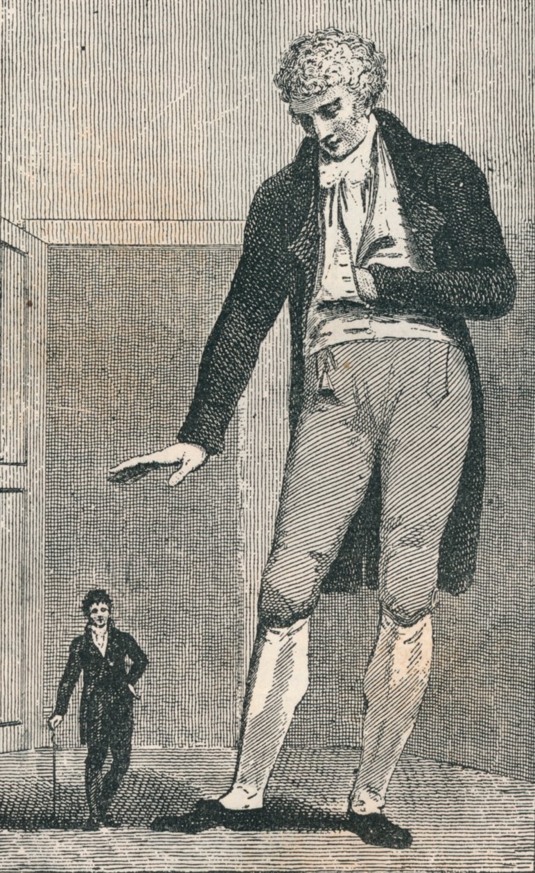 Jozef Boruwlaski 1739-1837 ve Patrick Cotter OBrien 1760-1806, c1780 1894 by Unbekannt