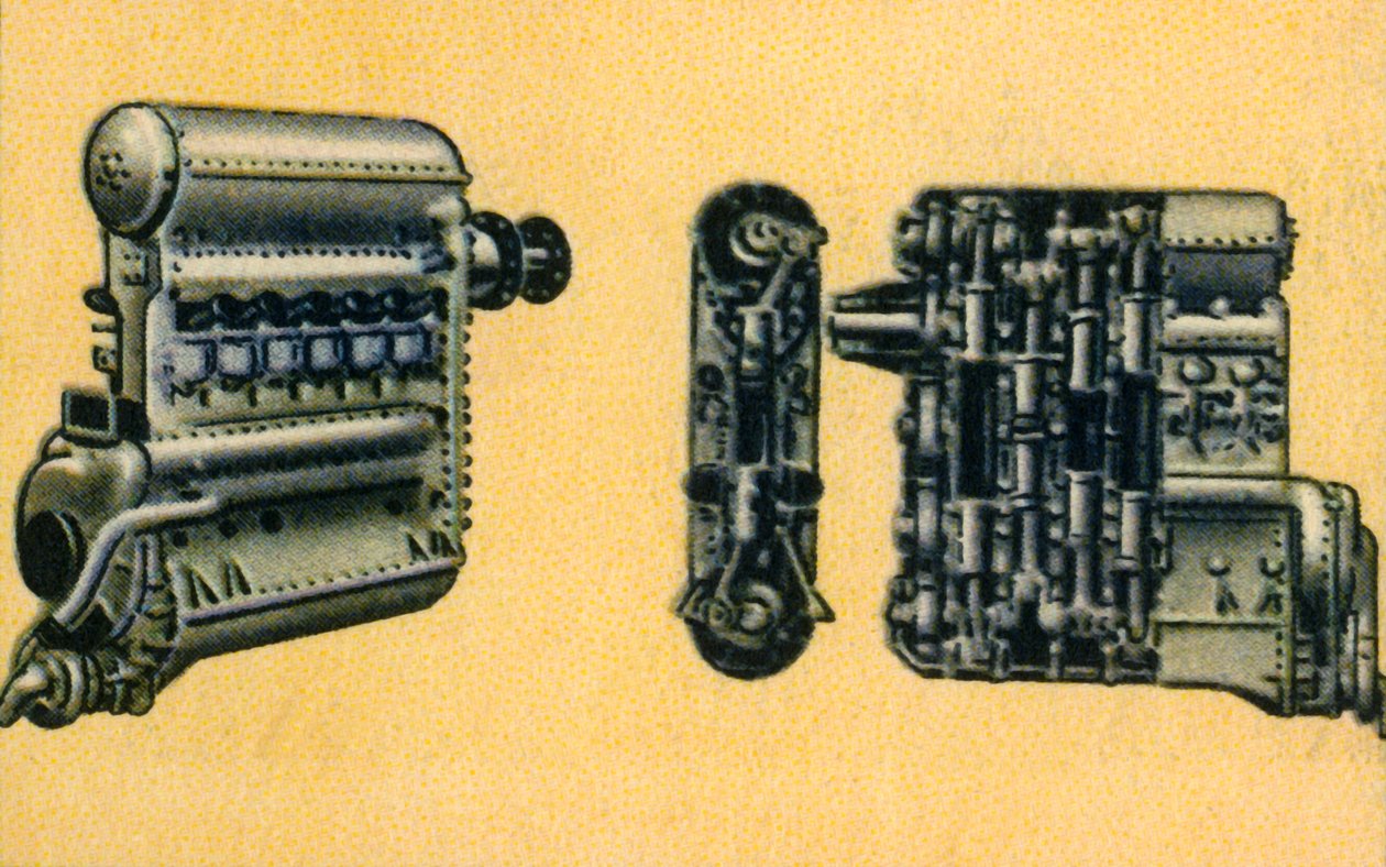 Junkers 700-800 beygir gücünde dizel uçak motoru, 1932. by Unbekannt