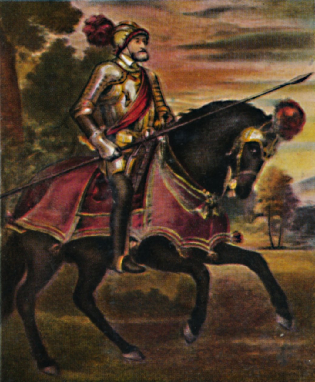 İmparator Charles V 1500-1558. - Titian'ın tablosu, 1934. by Unbekannt