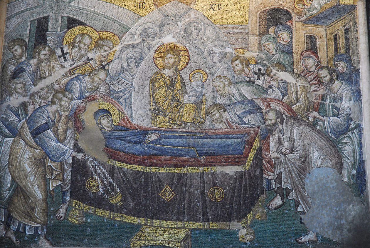 Kariye Camii (St Sauveur In Chora kilisesi) fresk : Dormition (Meryem'in ölümü), İstanbul, Turquie by Unbekannt