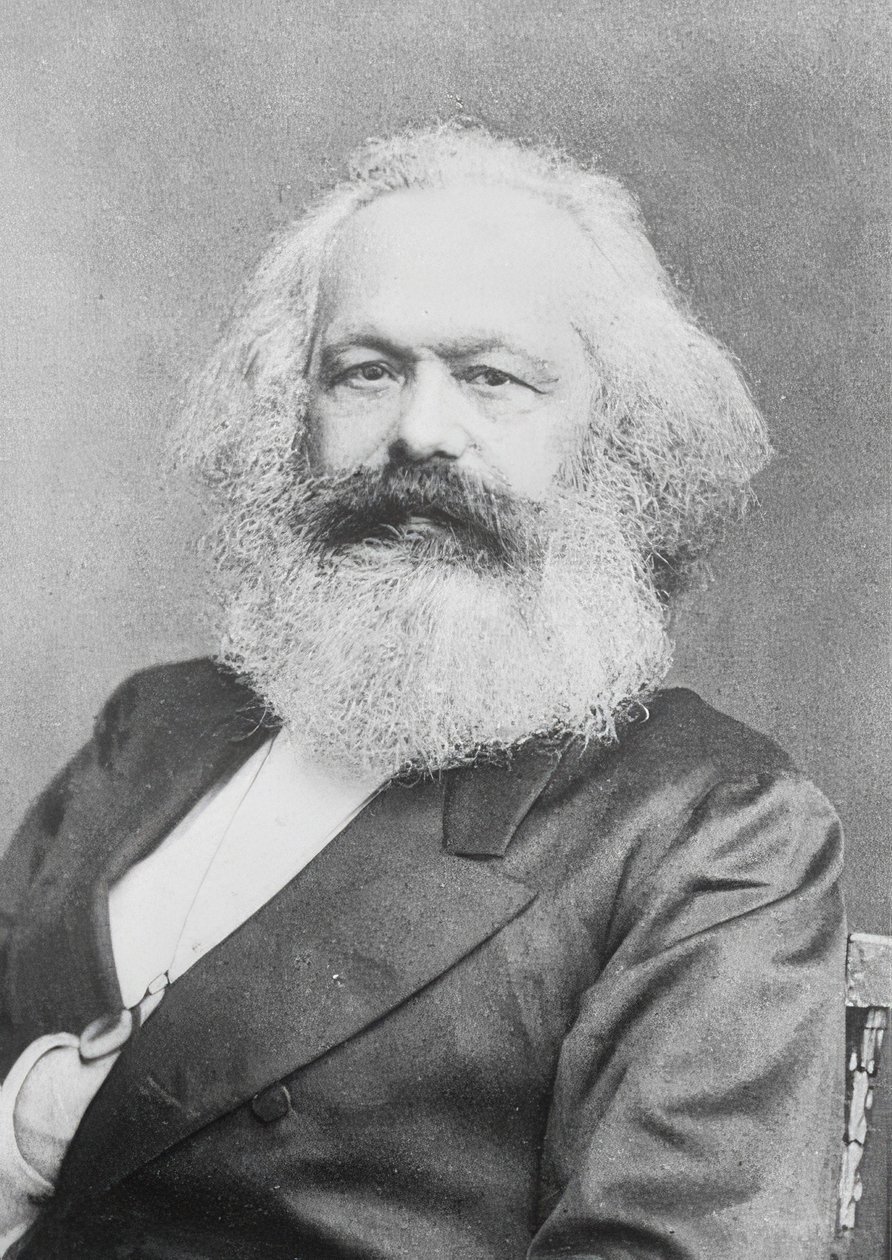Karl Marx. 1880 civarında by Unbekannt