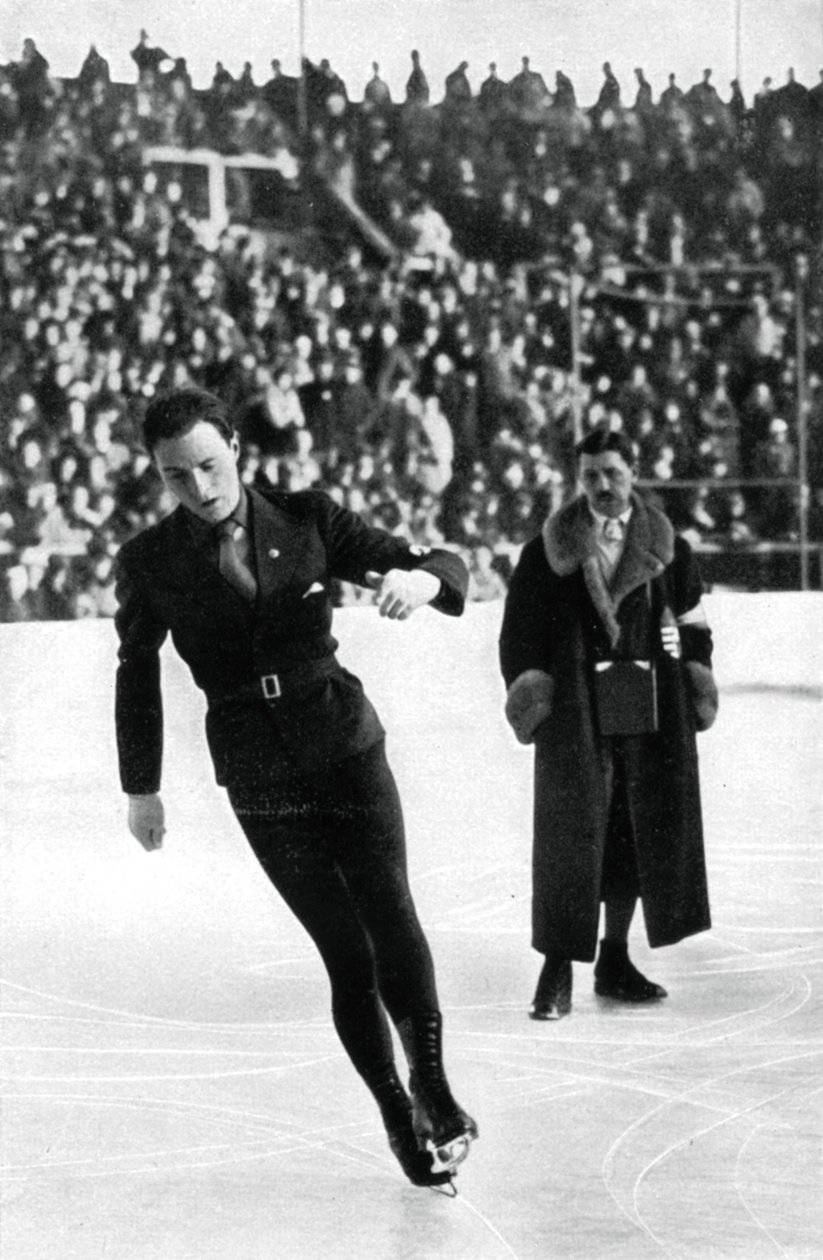Karl Schäfer, Avusturyalı patenci, Kış Olimpiyat Oyunları, Garmisch-Partenkirchen, Almanya, 1936 by Unbekannt