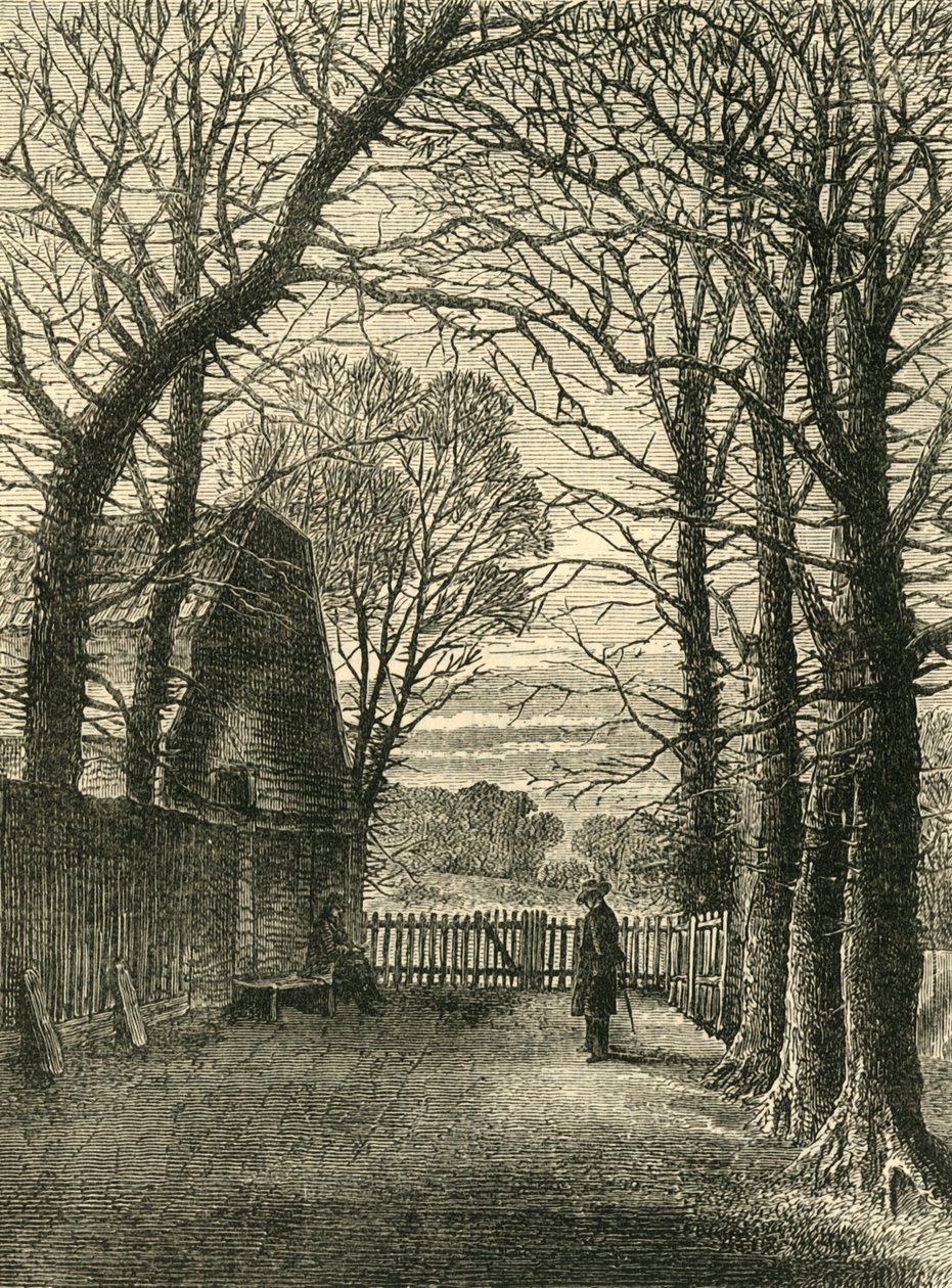Keats Koltuğu, Eski Kuyu Yürüyüşü, c1818, c1876. by Unbekannt