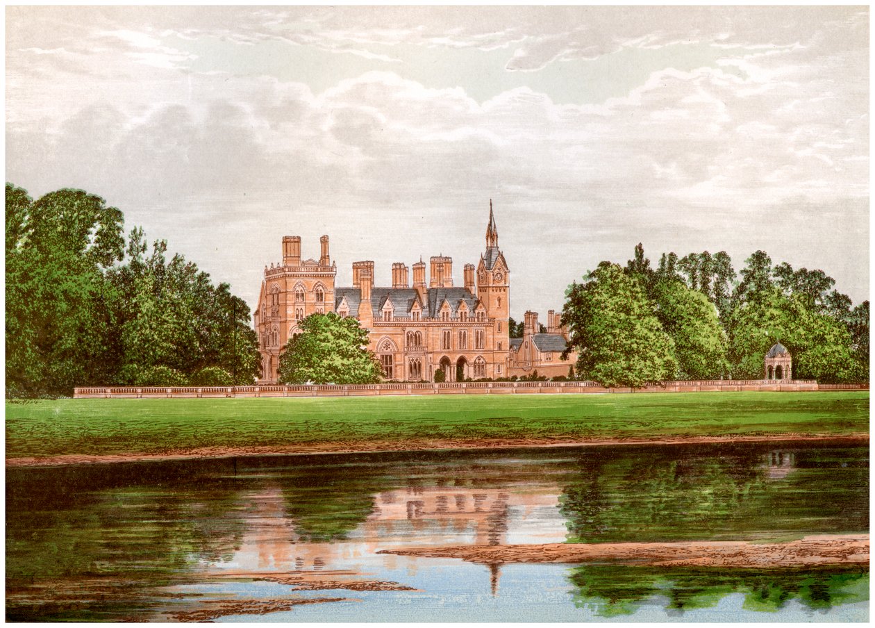 Kelham Hall, Nottinghamshire, Manners-Sutton ailesinin evi, c1880 by Unbekannt