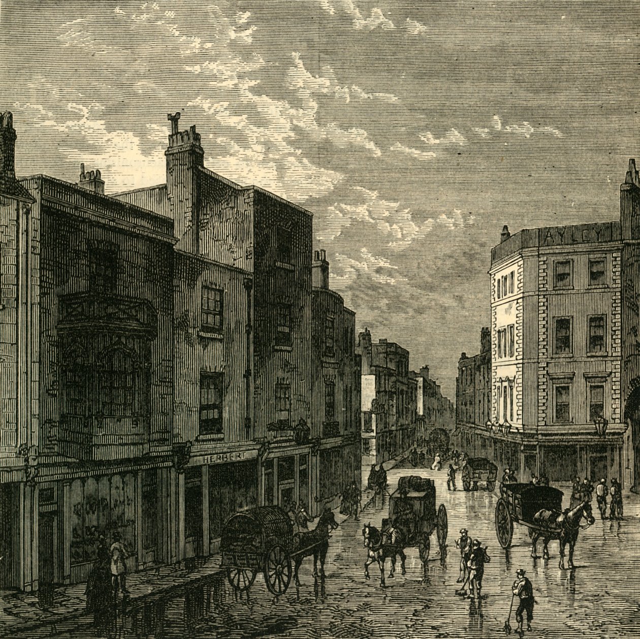 Kensington High Street, 1860, c1876. by Unbekannt