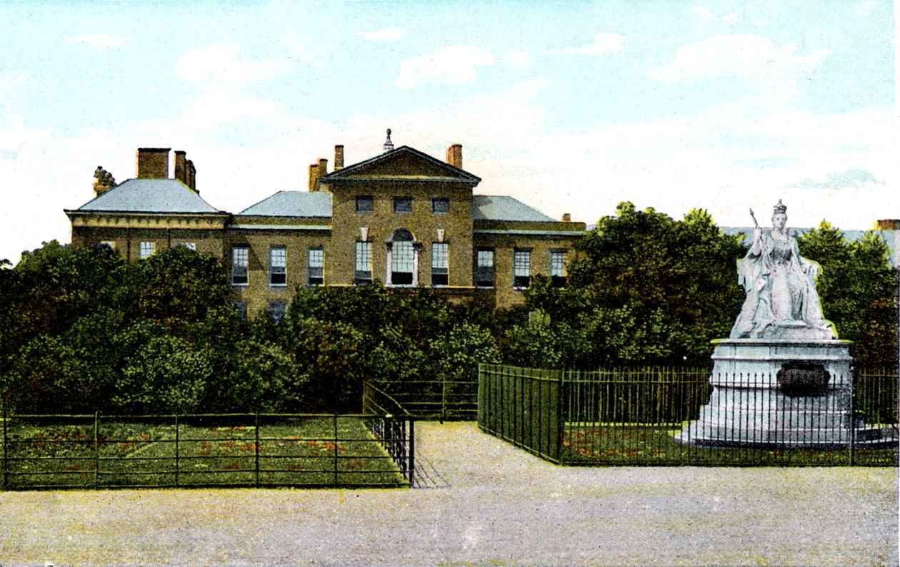 Kensington Sarayı ve Kraliçe Victoria Heykeli, Londra, 20. Yüzyıl by Unbekannt