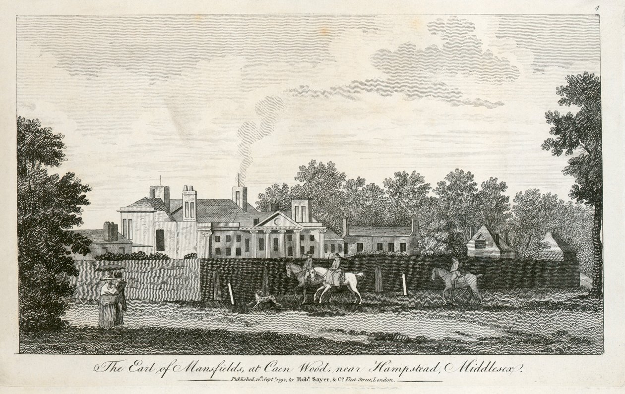 Kenwood Evi, Hampstead, Londra, 1792 by Unbekannt