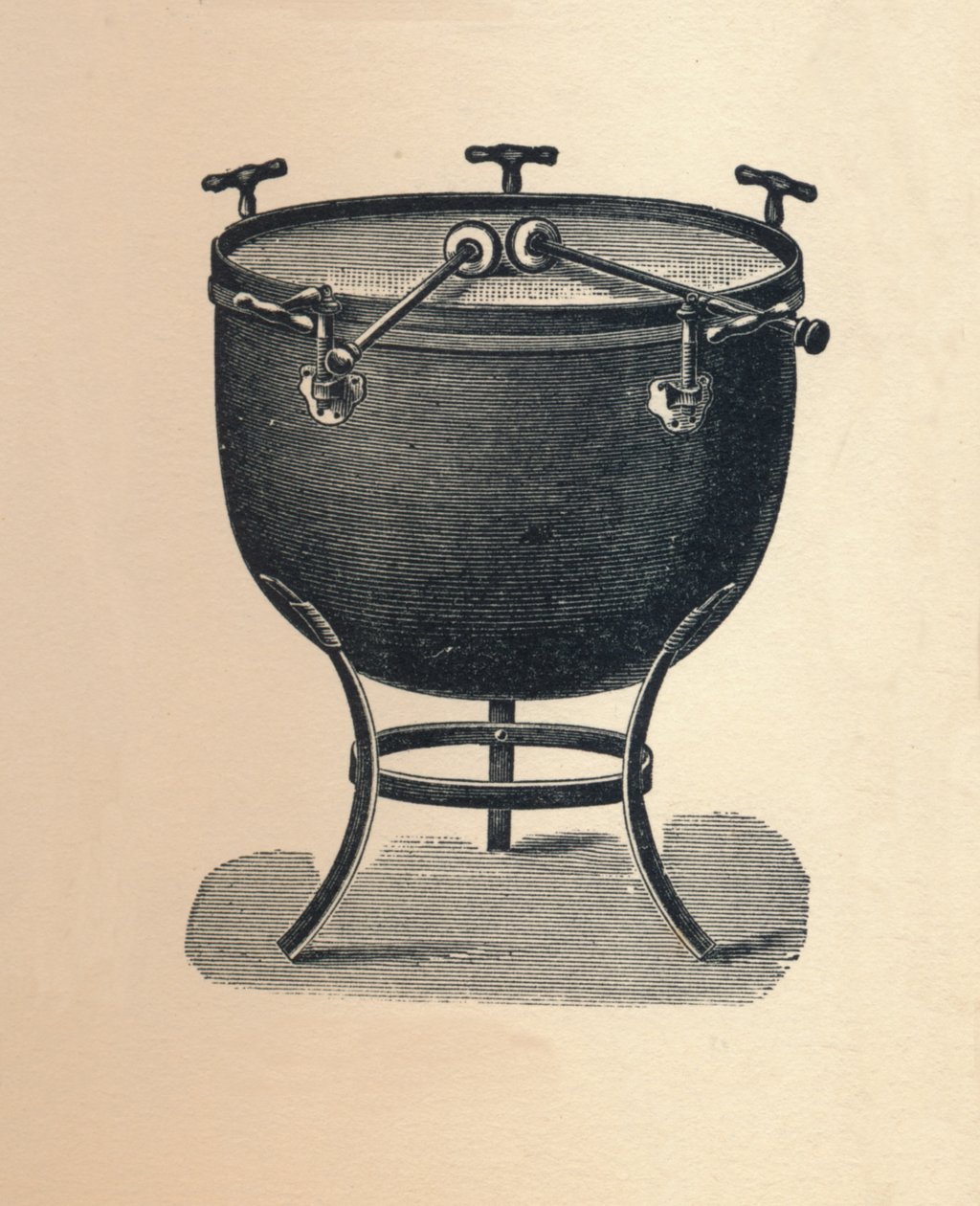 Kettledrum Timpani, 1895. by Unbekannt