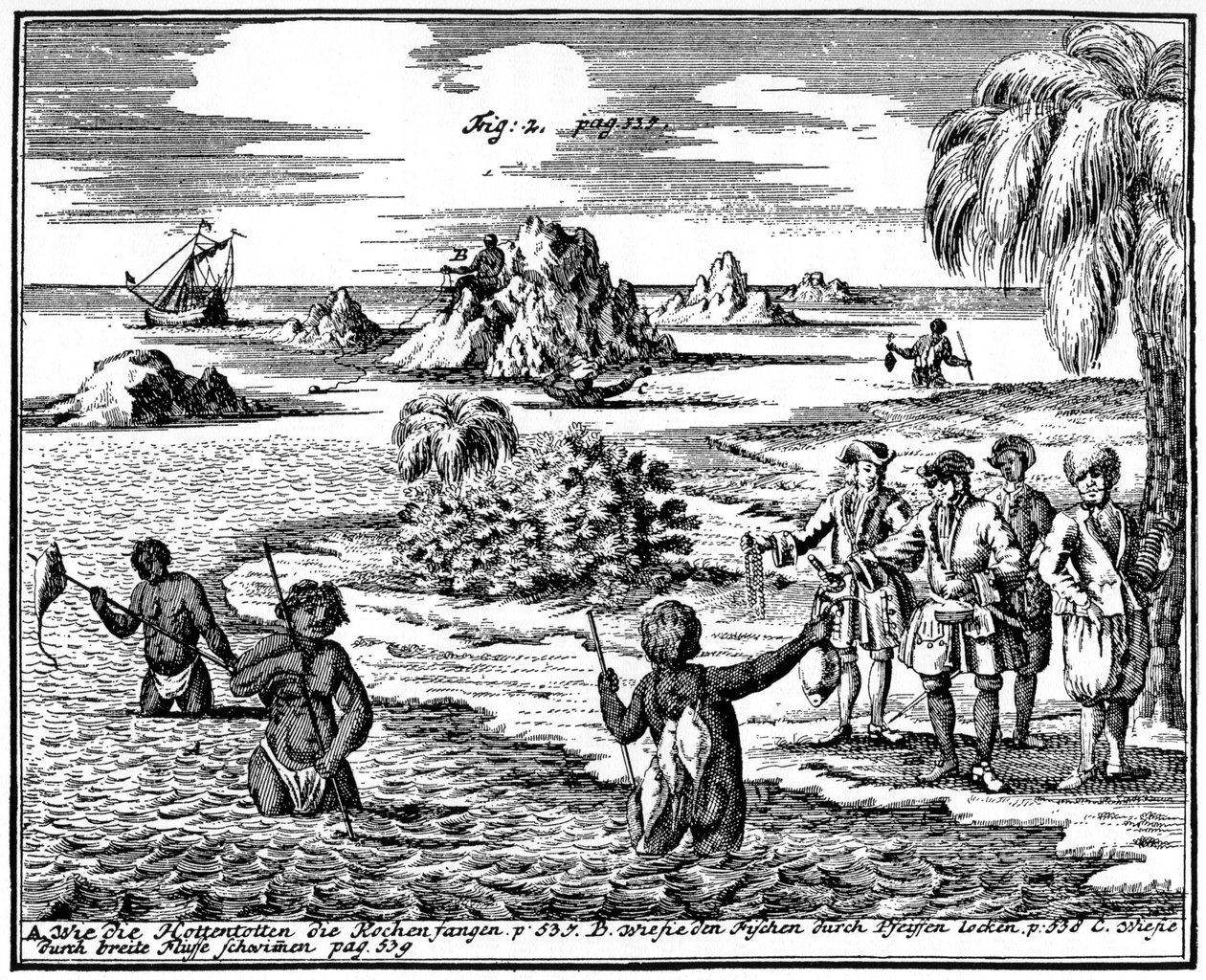 Khoikhois zıpkınlı balık, Güney Afrika, 1931 by Unbekannt