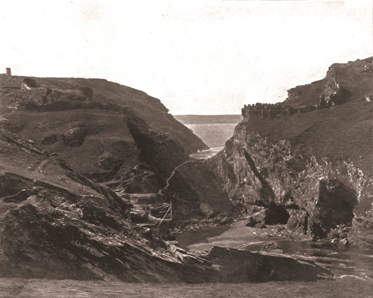 Kral Arthurs Kalesi, Tintagel, Cornwall, 1894. by Unbekannt