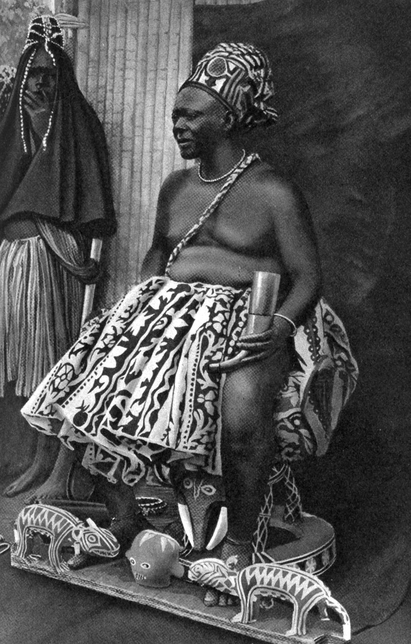 Kamerun Kralı Basu Fondong, Afrika, 1922 by Unbekannt