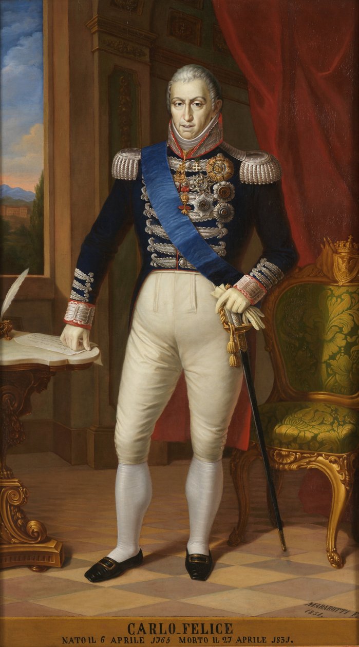 Sardunya Kralı Charles Felix 1765-1831 by Unbekannt