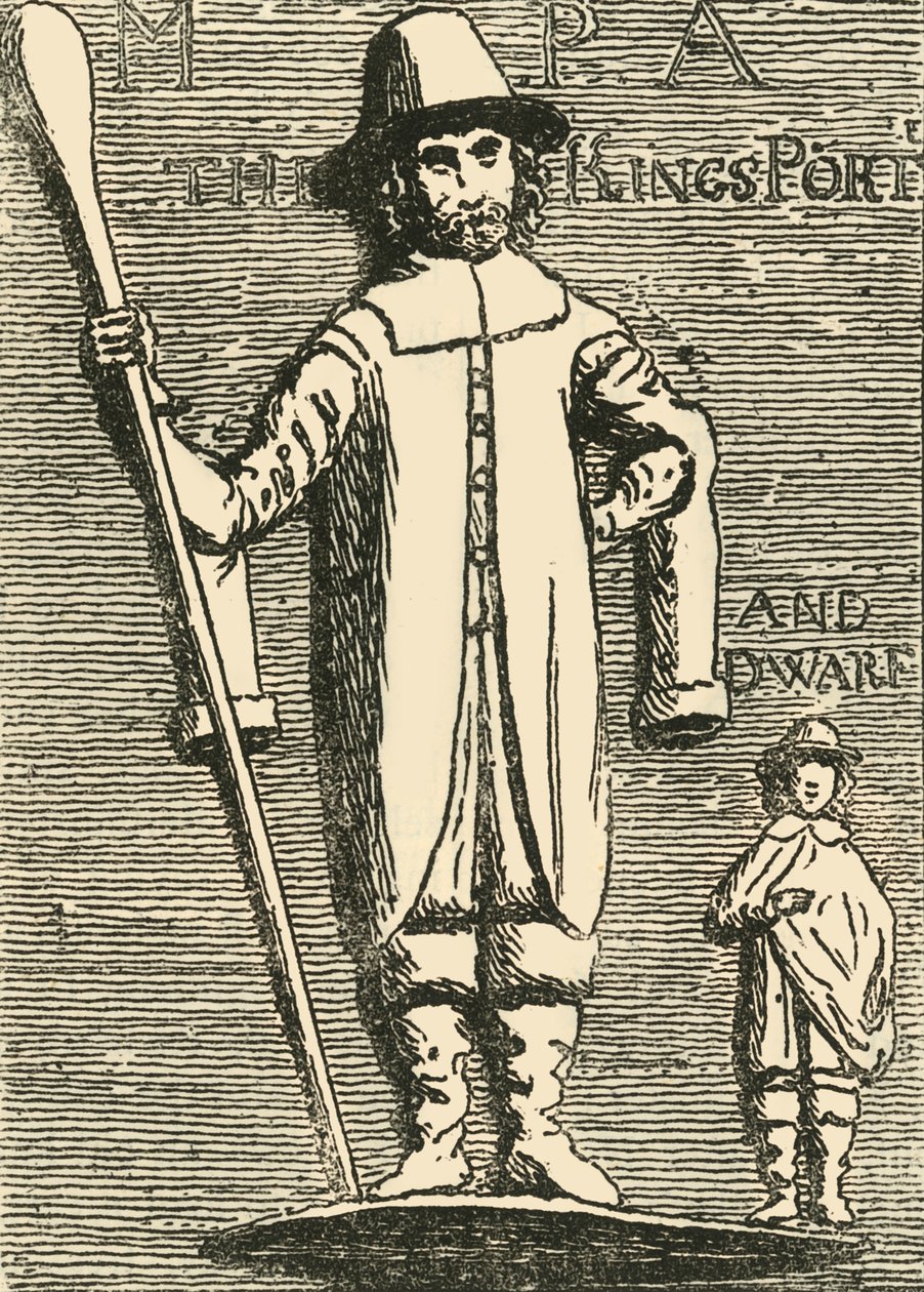Kral Charles Porter ve Cüce, c1872. by Unbekannt