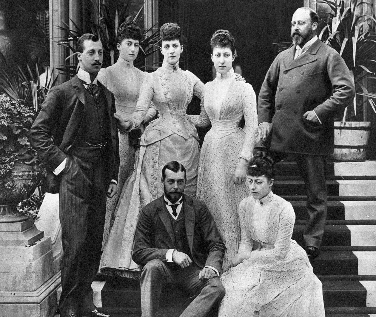 King Edward VII ailesi, Marlborough House, Londra, c1890 1935 by Unbekannt