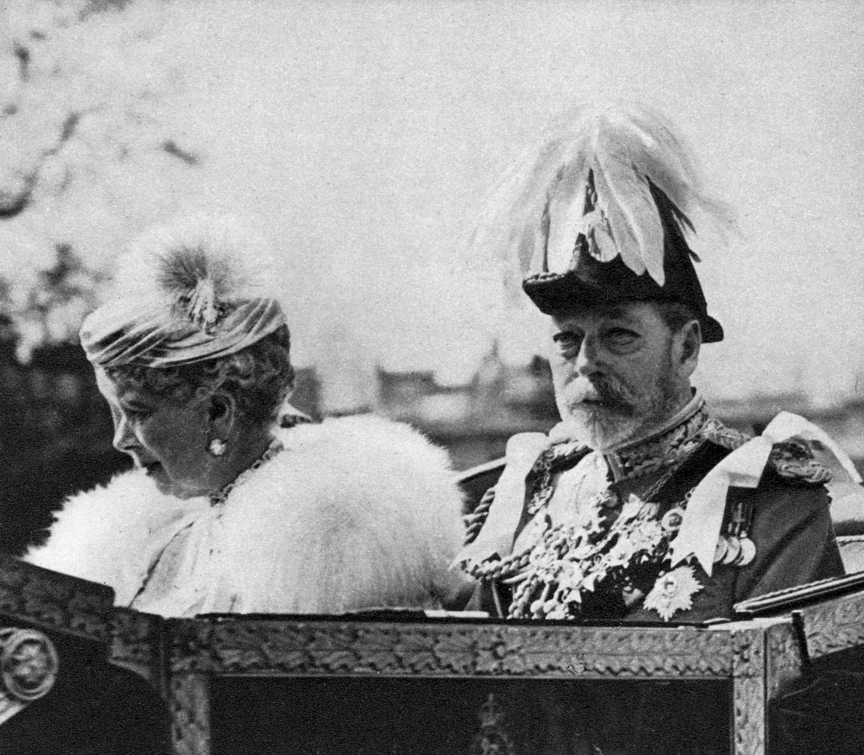Kral George V ve Kraliçe Mary, St Pauls Katedrali