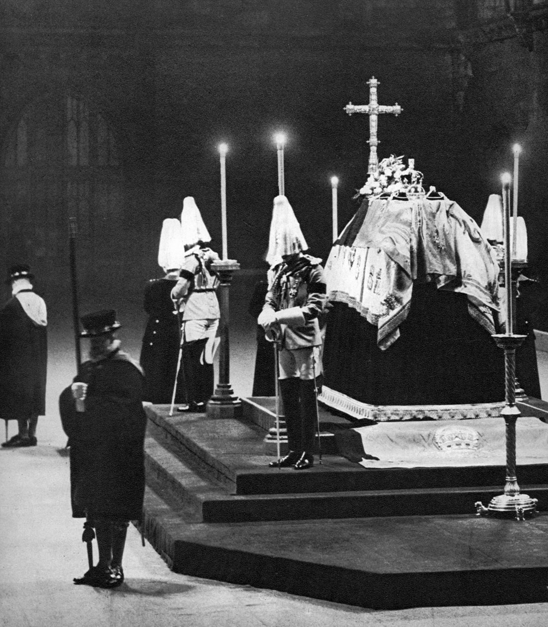 King George V, Westminster Hall, Londra, Ocak 1936
