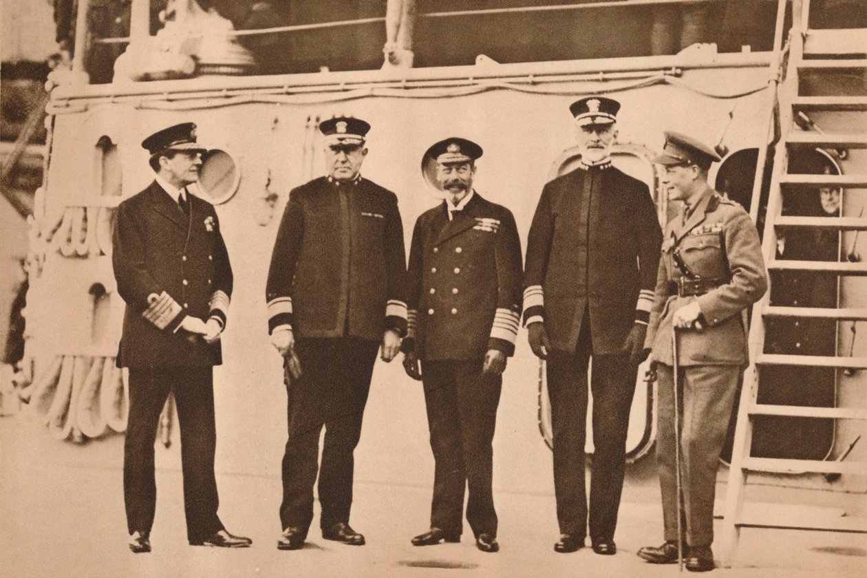 Kral George V filoyu ziyaret ediyor, Kasım 1917 1935 by Unbekannt