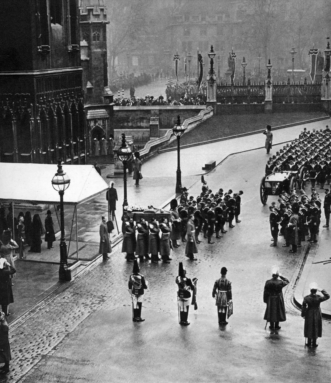 King George Vs cenaze alayı Westminster Hall