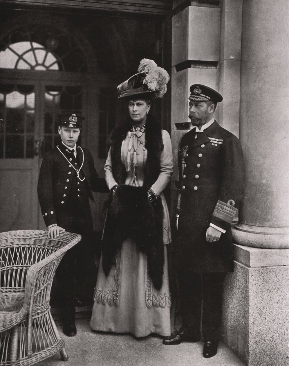 Kral George ve Kraliçe Mary, oğulları Prens Edward ile birlikte, Mayıs 1910. by Unbekannt