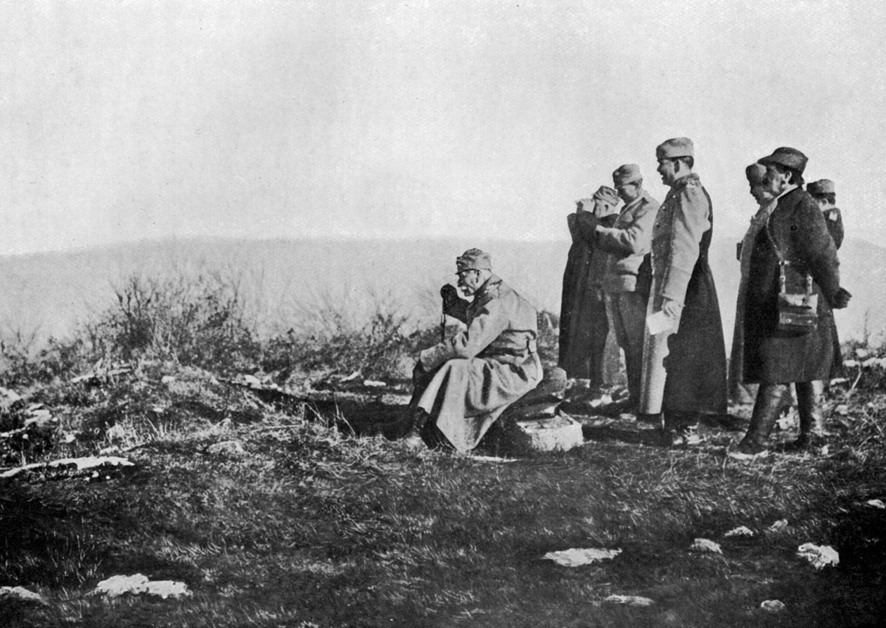 Sırbistan Kralı Peter cephede, Birinci Dünya Savaşı, 1914, 1920 by Unbekannt