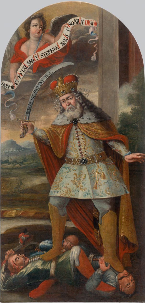 Türklerle savaşta Kral Aziz Stephen, M.Ö. 1718-1719. by Unbekannt