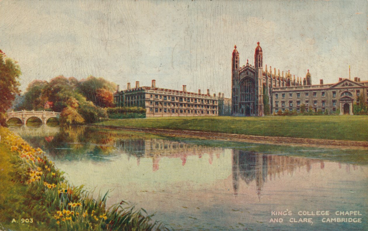 Kings College Şapeli ve Clare Koleji, Cambridge, c1935 by Unbekannt