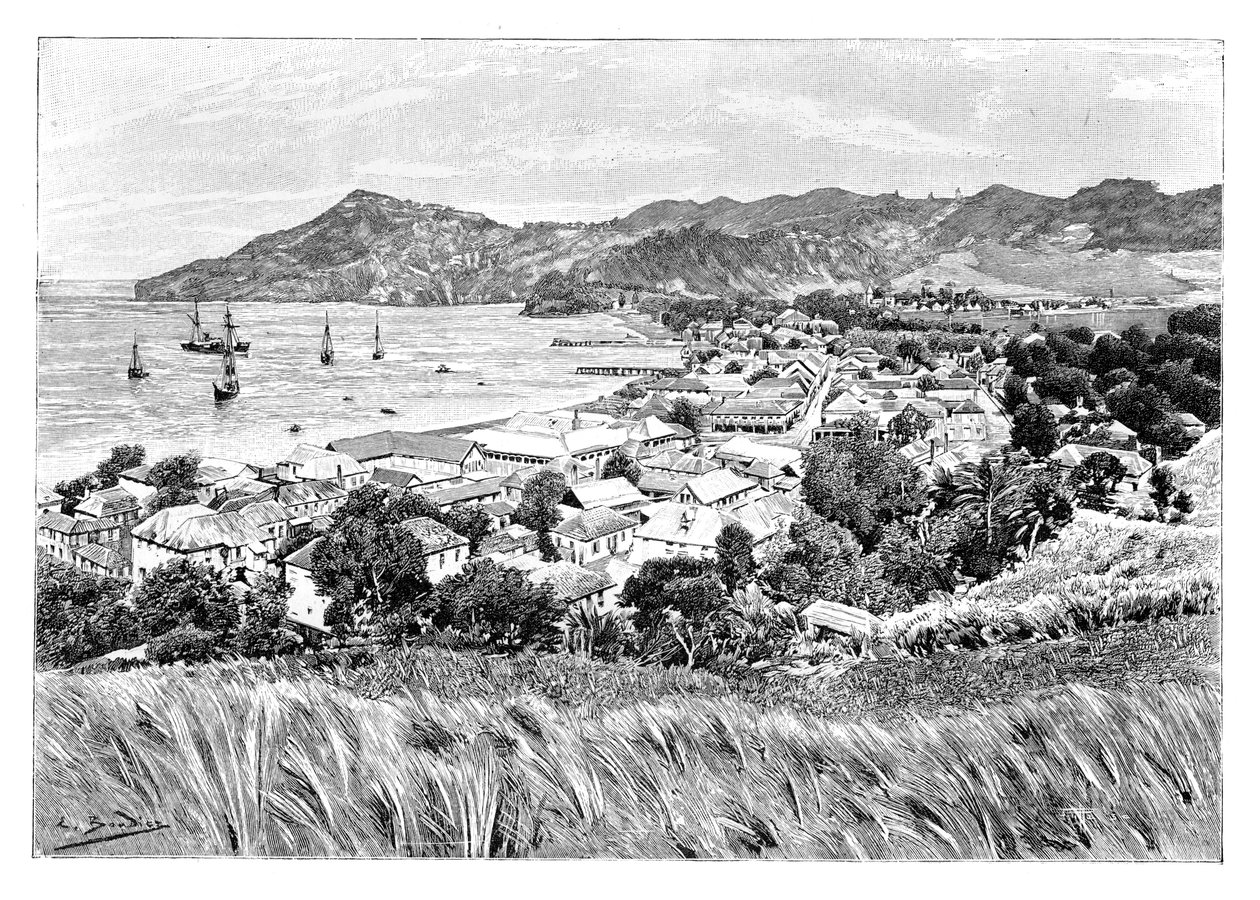 Kingston, St Vincent Adası, c1890 by Unbekannt