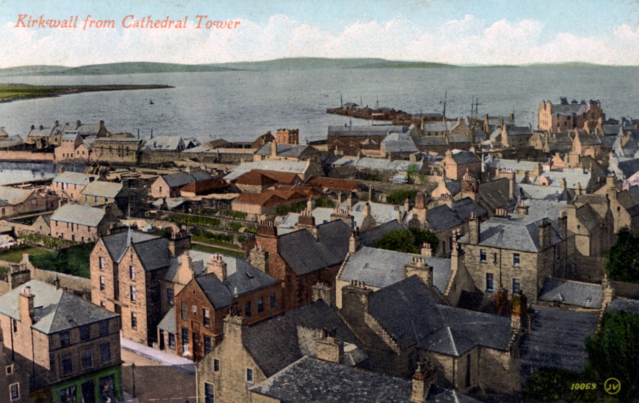 Katedral kulesinden Kirkwall, Orkney, İskoçya, 20. yüzyıl by Unbekannt
