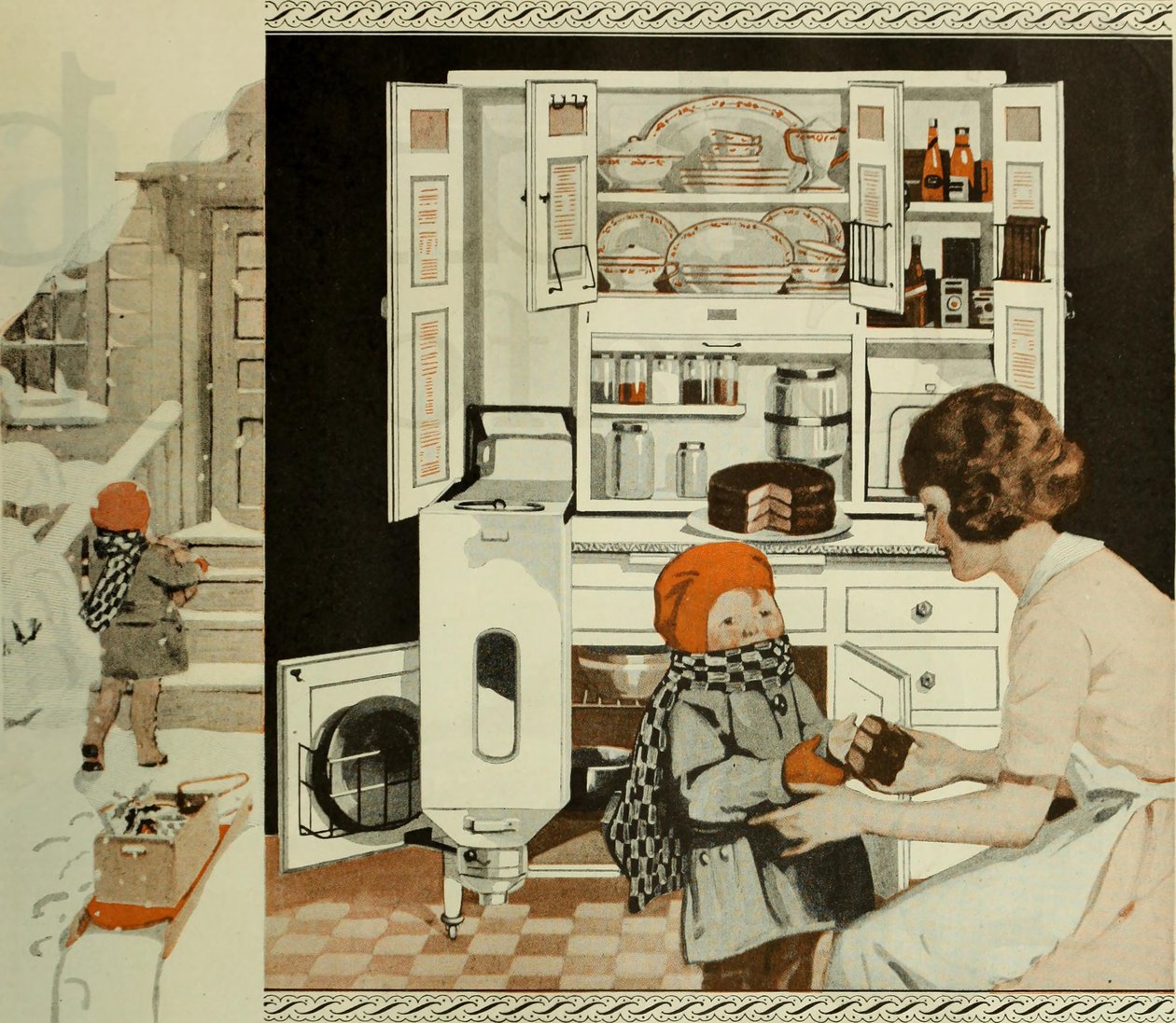 Cumartesi Akşamı Postasından Mutfak Reklamı, 1920-1925. by Unbekannt