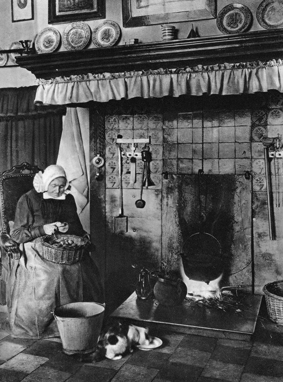 Mutfak ve oturma odası bir arada, Twente, Hollanda, c1934 by Unbekannt