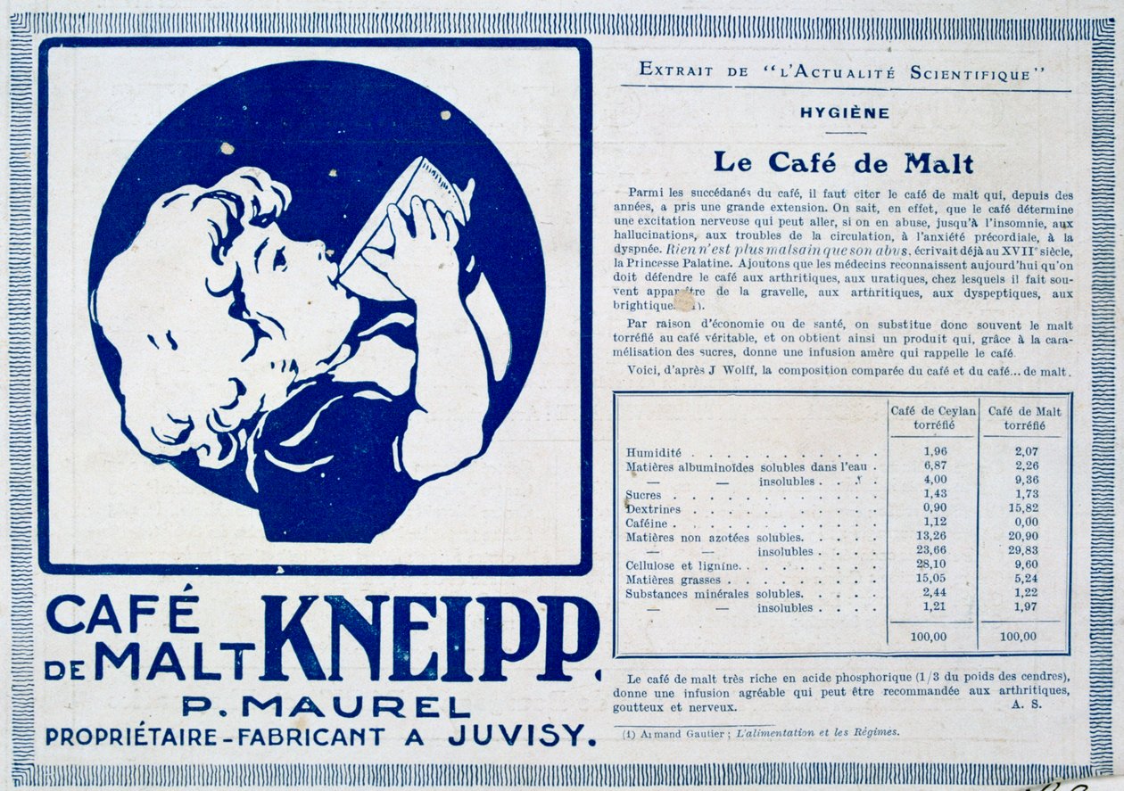 Kneipp Café de Malt, reklam, 1915 by Unbekannt