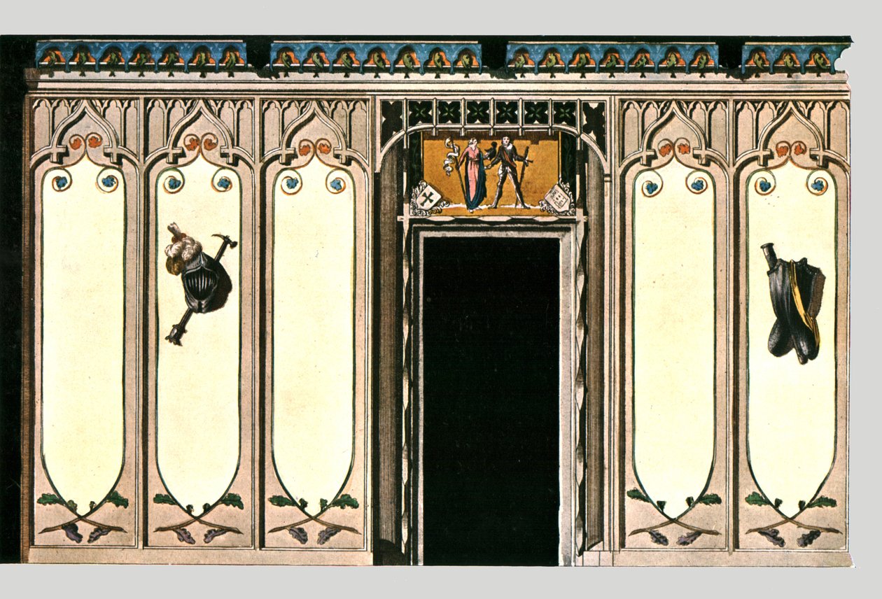 Gotik Tarzdaki Şövalyeler Salonu, Leipzig, Almanya, 1928. by Unbekannt