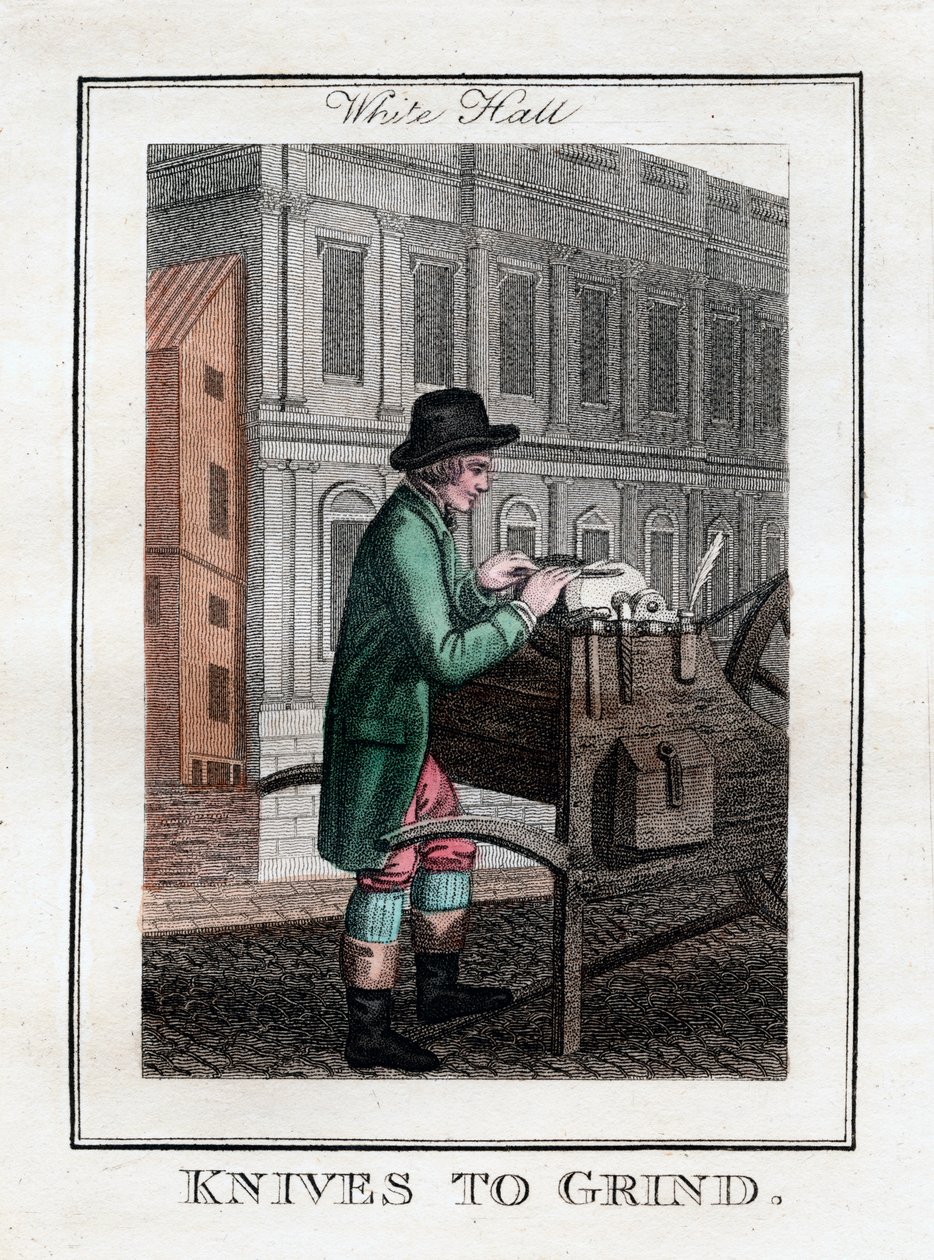 Bıçaklar Grind, Whitehall, Londra, 1805 by Unbekannt