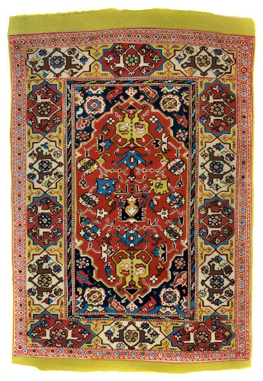 Düğümlü yün halı, c1600 1958 by Unbekannt