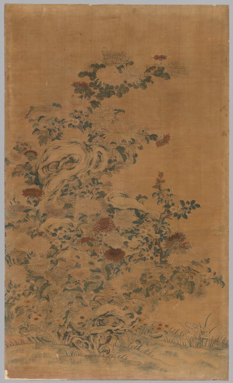 Ko Ssu Paneli: Kayalar ve Krizantemler, 1700