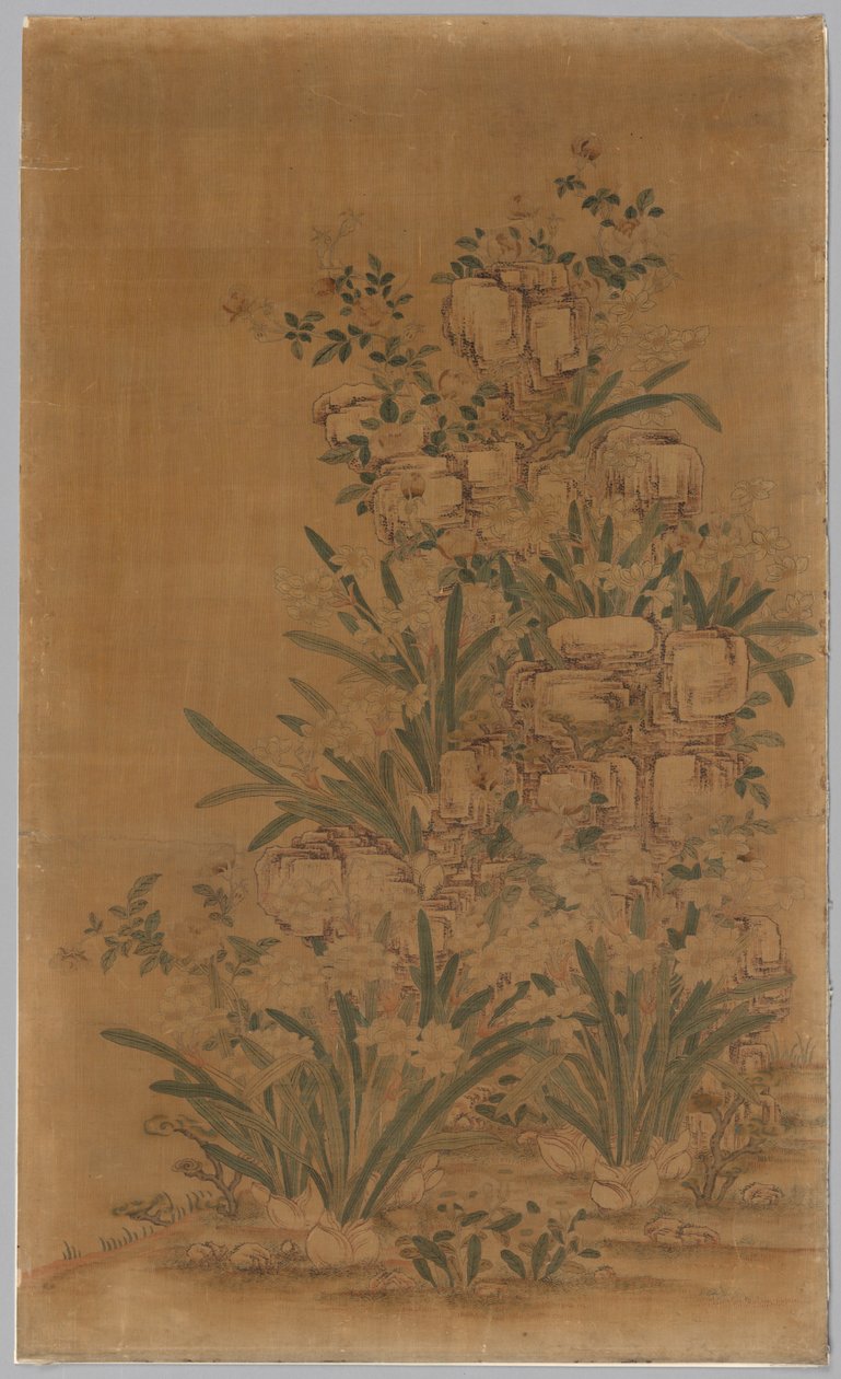 Ko Ssu Paneli: Kayalar ve Nergis, 1700