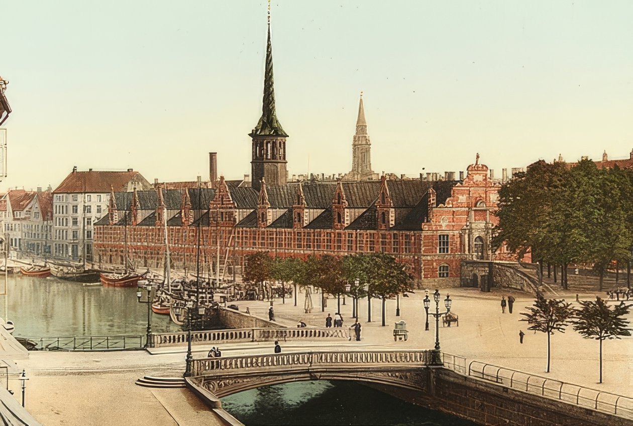 Kopenhag. Borsa. 1900 civarı. Fotoğraf Photoglob / Zürih by Unbekannt