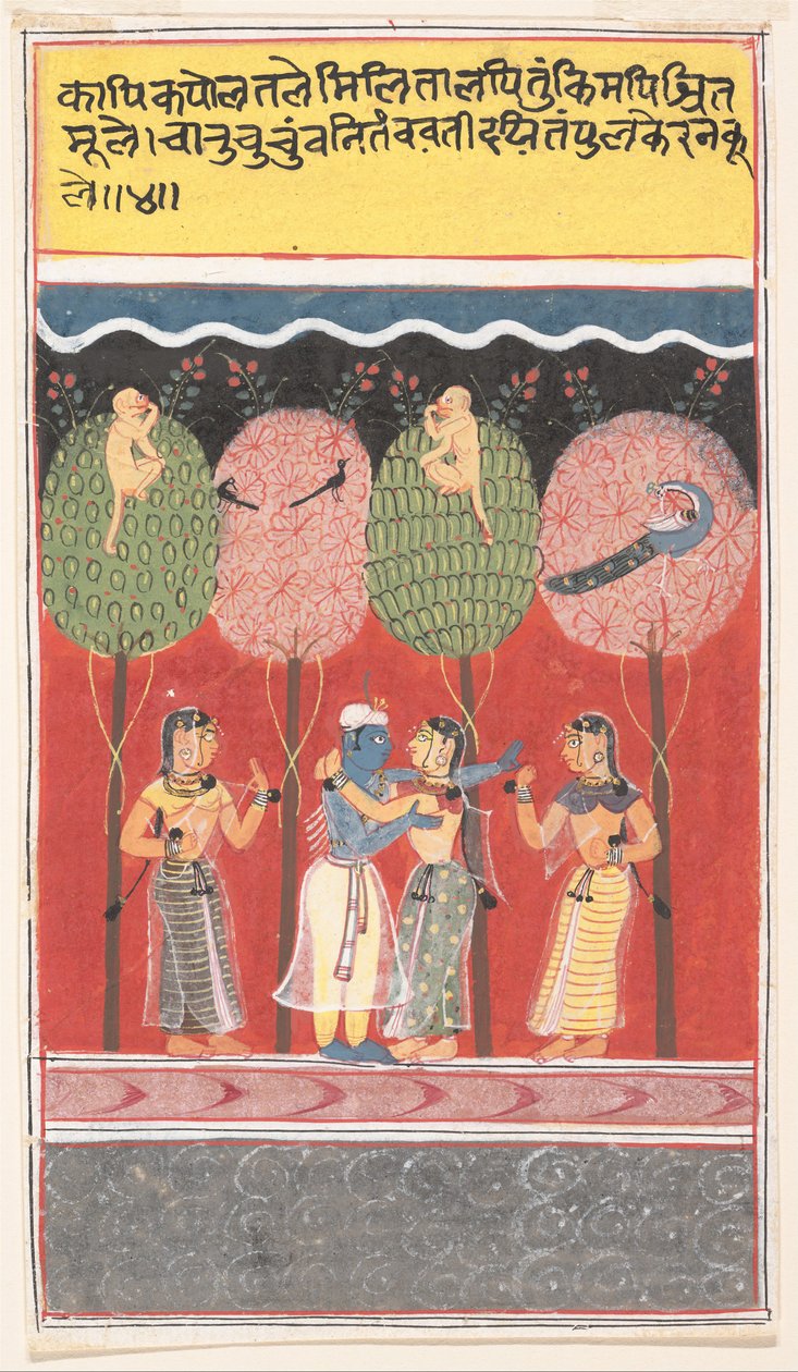 Krishna Gopilerle Sevinir... Çobanların Dağınık Gita Govinda Şarkısı