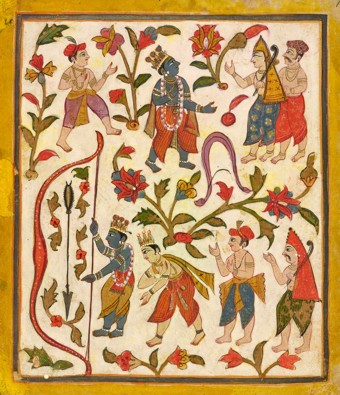 Krishna ve Yay, yaprak 24, Tula Ram Bhagavata Purana