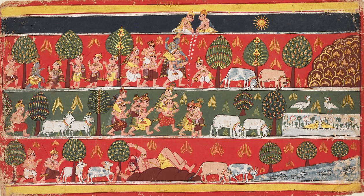 Krishna ve gopiler, c1720 by Unbekannt