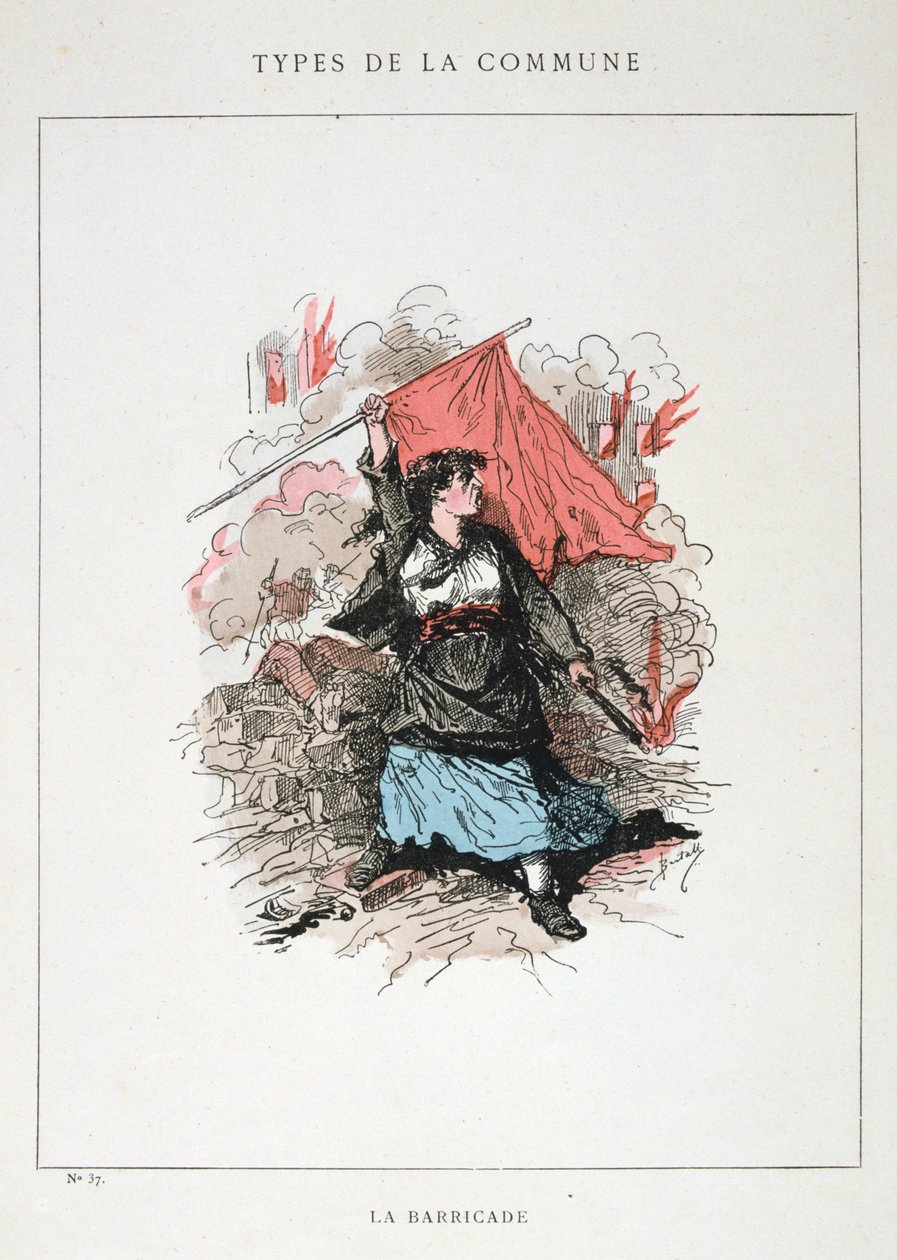 Barikat, Paris Komünü, 1871 by Unbekannt